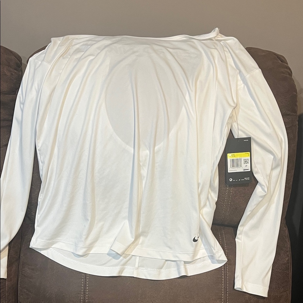 Nike Women's White Long Sleeve Tee